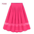 Europe fall black chiffon elastic waist long skirt plus size dress women skirts